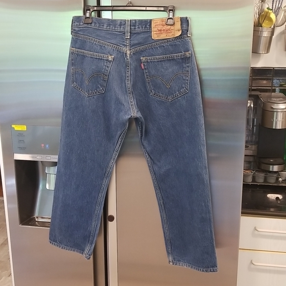 💕LEVI'S💕 501 XX Straight Leg Button Fly Vintage Mom Jeans 100% Cotton W32 L30 - Picture 2 of 16